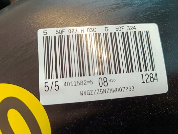 VW TIGUAN II 2 РЕСТАЙЛИНГ 2020 г. КОЛЕСО ЗАПАСНОЕ ДОКАТКА R18 5x112 5QF601027H, фото 11