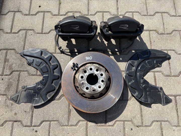 VW GOLF VII R T-ROC R 300 л.с. ТОРМОЗА ПЕРЕДНИЕ ДИСКИ 340 мм СУППОРТЫ КОМПЛЕКТ, фото 1