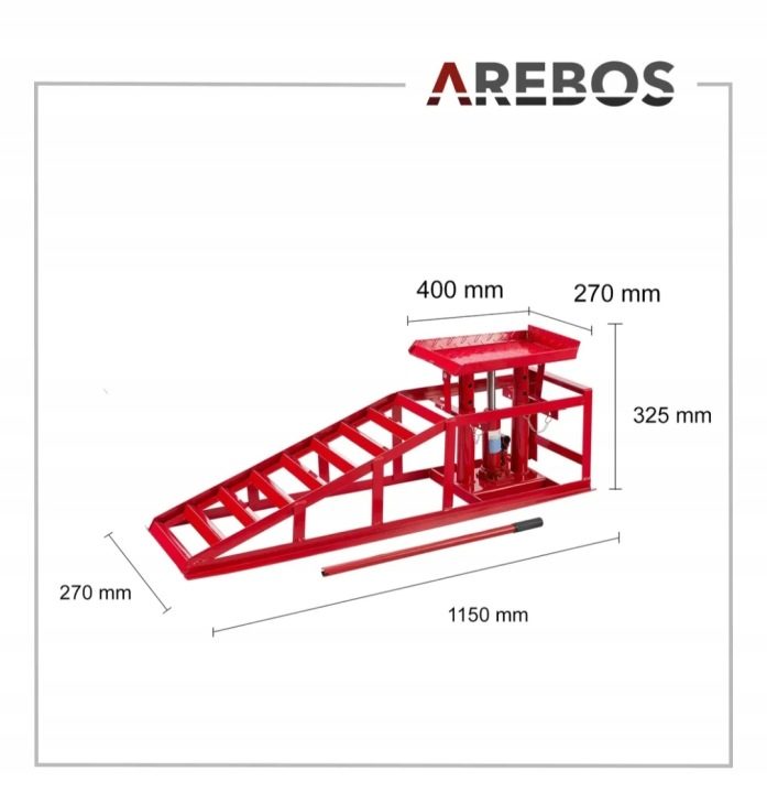 Опора автомобильная Arebos с регулировкой высоты 270-375 мм, фото 8
