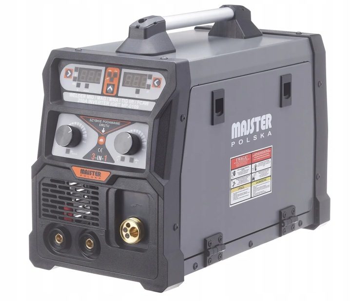 Полуавтомат сварочный MIG/mag, MMA, TIG Majster Польша 20-250 A 230 В, фото 3