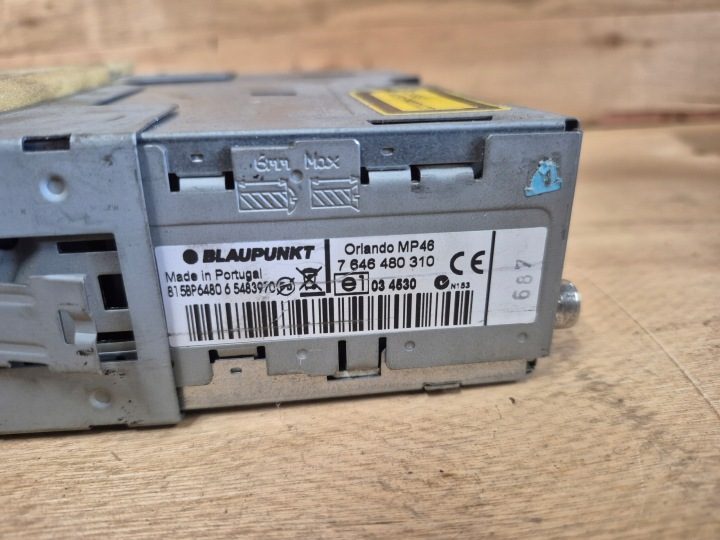 МАГНИТОЛА АВТОМОБИЛЬНАЯ 1-DIN BLAUPUNKT ORLANDO MP46 CD AUX MP3, фото 3
