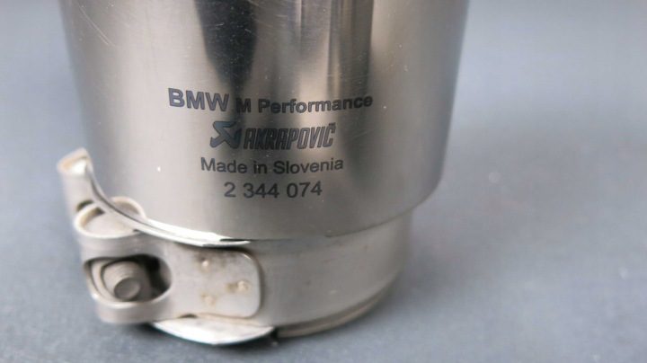 BMW M5 F10 Насадки глушителя Akrapovic Tytan Performance, фото 8