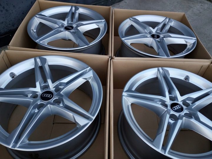 4× Литой диск Audi OE 8W0601025HM A4B8 8.0" x 18" 5x112 ET 40, фото 3