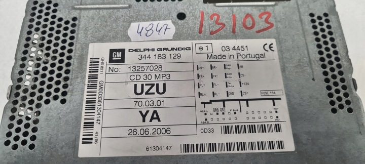 Автомагнитола Opel CD30 MP3 2-DIN, фото 10