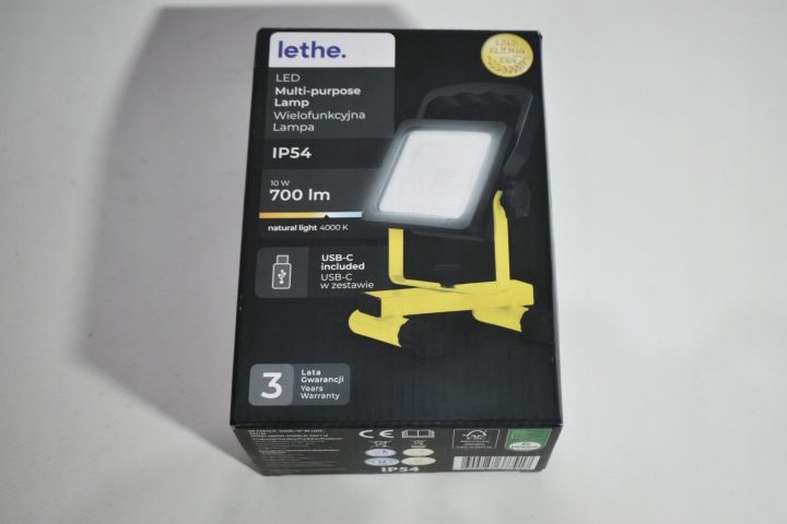 Lethe Фара LED 10W 700lm Аккумулятор USB-C IP54 Лампа переносная 4000K, фото 2