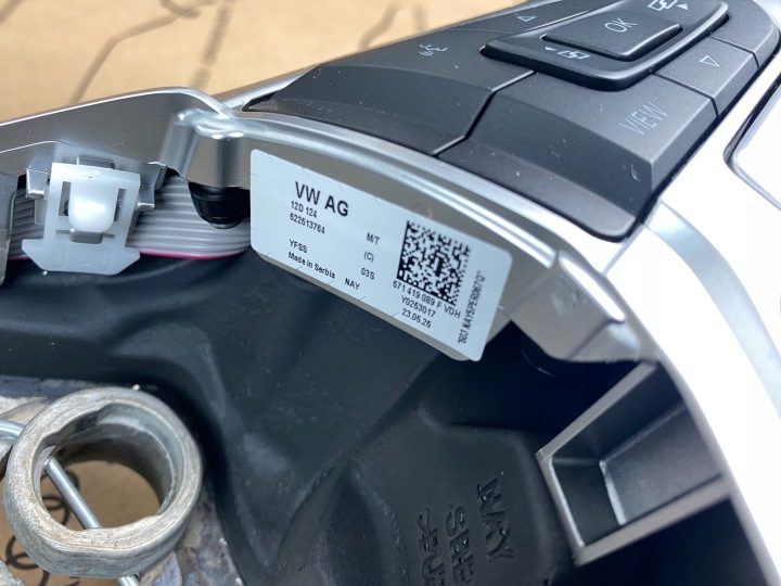 GD VW Tiguan III 571 руль кожа 571419089F оригинальная 5 л.с., фото 9