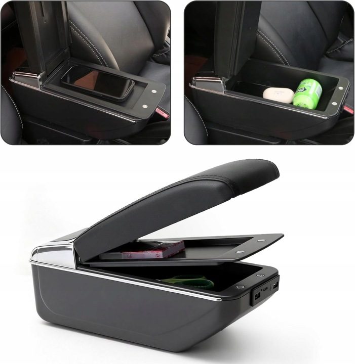 Подлокотник Opel Astra H Двойной Warstwa Подстаканник 7X USB, фото 7