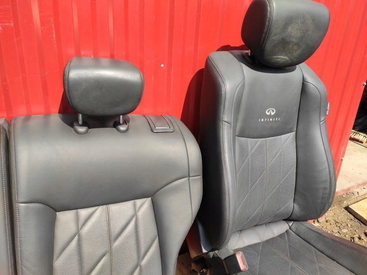 Infiniti FX30D салон сиденье диван обшивки комплект кожа в хорошем состоянии, фото 7