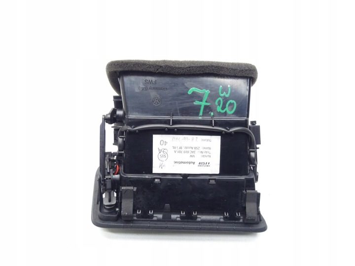 ДЕФЛЕКТОР ОБДУВА ПАНЕЛИ КОНСОЛИ ЛЕВЫЙ ПЕРЕДНИЙ 3AC819701A VW PASSAT B7, фото 6