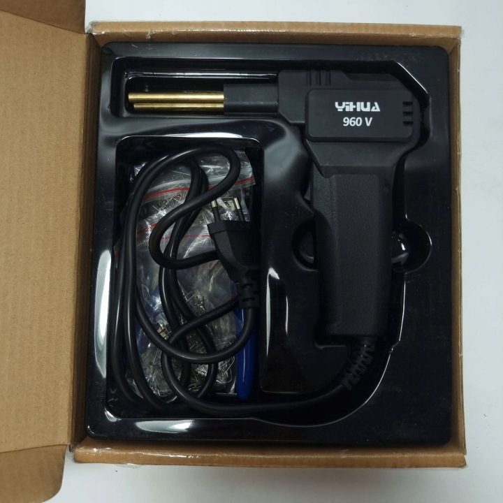 Сварочный аппарат для пластика Yihua 960V + cążki + 200 zszywaczy, фото 4