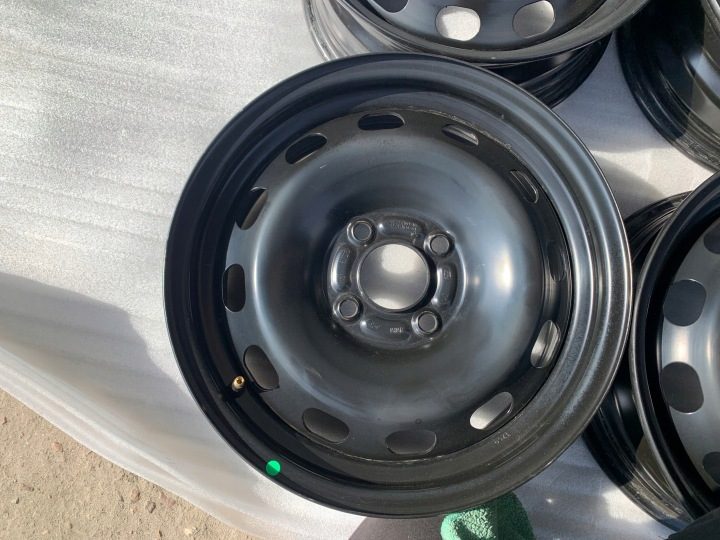 4× Штампованный диск Ford OE Et76-1100-AB 6.0" x 15" 4x108 ET 37,5, фото 2