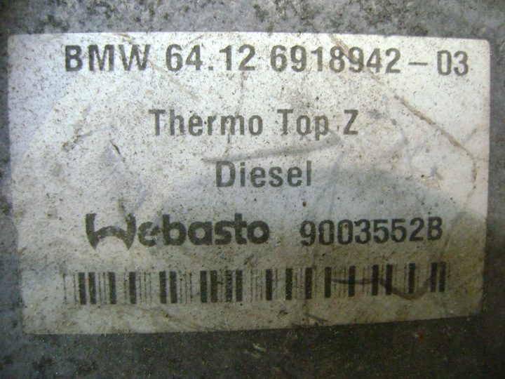 WEBASTO THERMO TOP C С ДИЗЕЛЬ 12V 5 кВт BMW X5 E53 3.0D 64126918942, фото 5
