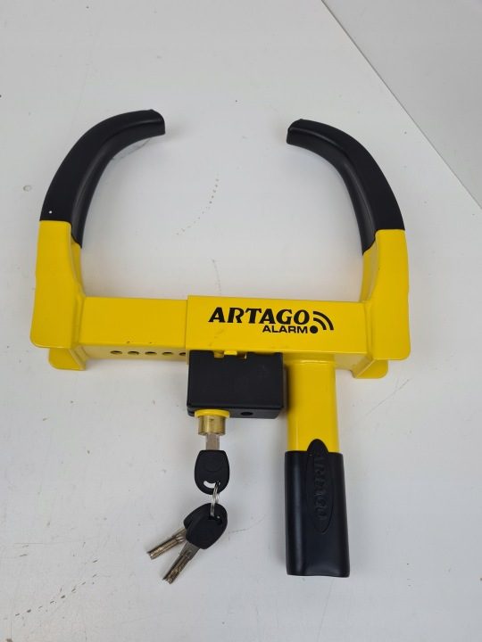 Artago Secure ART872 блокиратор колеса с alarmem 120 dB сталь желтая, фото 7