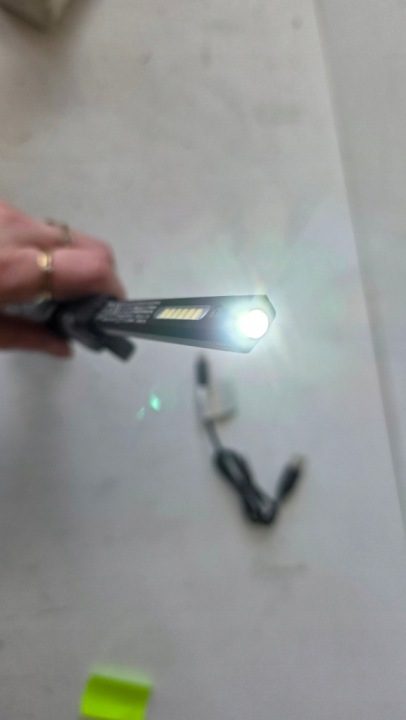 ЛАМПА ПЕРЕНОСНАЯ LED ФОНАРИК МАГНИТ 270° USB 5 РЕЖИМОВ МОЩНЫЙ, фото 9