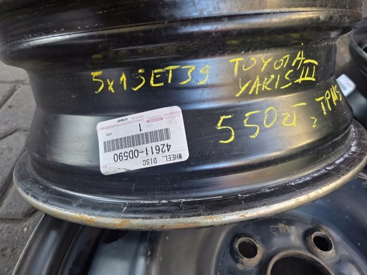 4× Штампованный диск Toyota OE 42611-0D590 5.0" x 15" 4x100 ET 39, фото 6