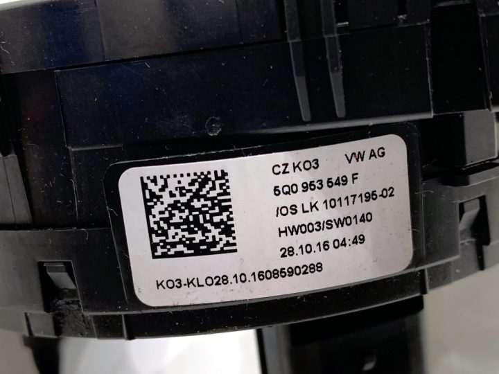 ШЛЕЙФ AIRBAG VW GOLF VII 5Q0953549F Хэтчбек, фото 4