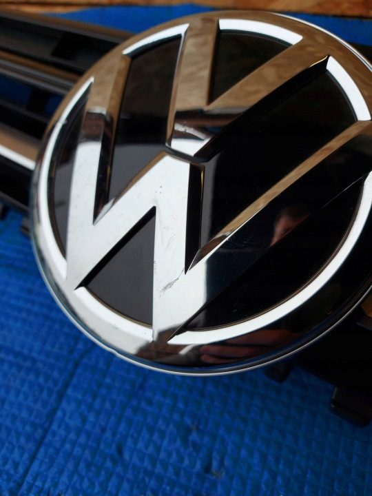 РЕШЕТКА РАДИАТОРА ПЕРЕДНЯЯ VOLKSWAGEN GOLF VII R-LINE 2012+ ОРИГИНАЛЬНАЯ 5G0853655C, фото 5