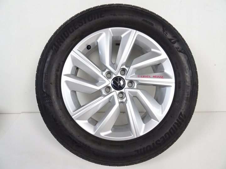 VW T-CROSS КОЛЕСА ЛИТЫЕ ДИСКИ ШИНЫ BRIDGESTONE 205/60R16 2GM601025S ЛЕТО, фото 4