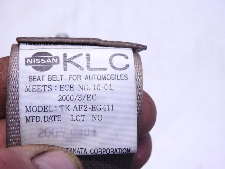 Ремень безопасности Nissan OE TK-AF2-EG411, фото 5