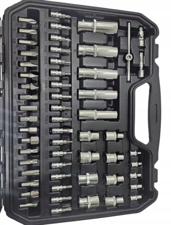 Комплект торцевых головок 1/2", 1/4", 110 шт., CR-V 10-066 NEO TOOLS, фото 3