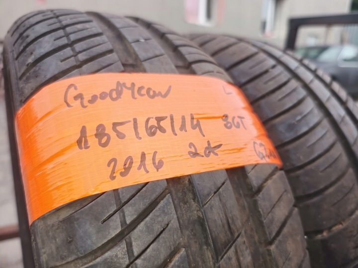 2× Шина летняя Goodyear EfficientGrip Compact 165/70R14 89 г. усилитель (C), фото 1