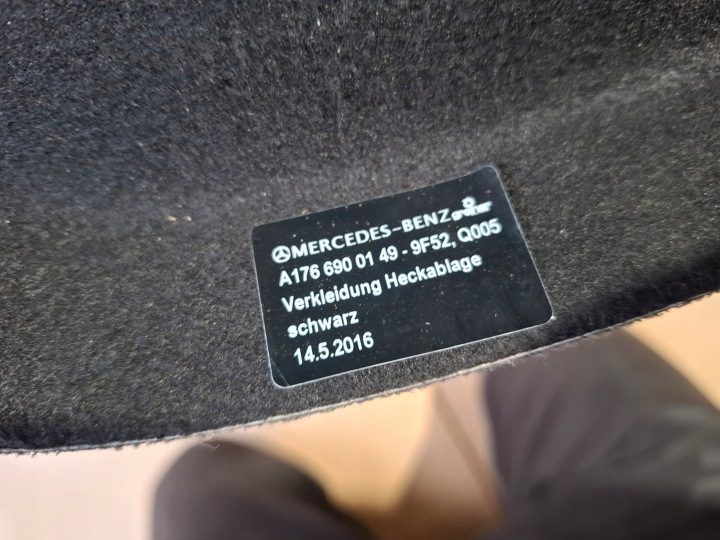 Полка багажника MERCEDES A КЛАСС W176, фото 7