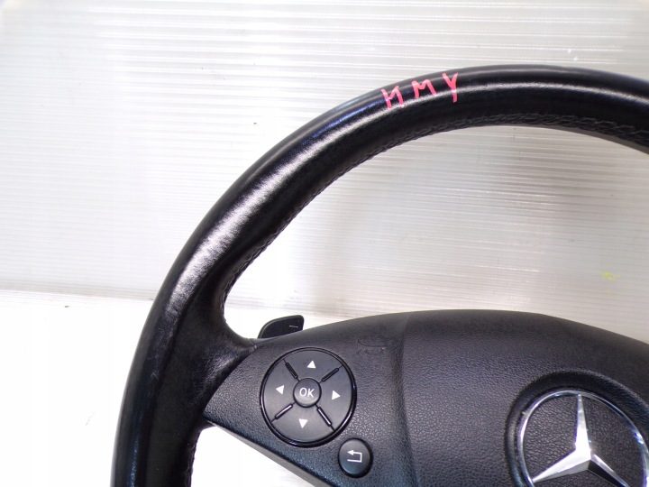 РУЛЬ + AIRBAG MERCEDES W204 W207 КОЖАНЫЙ ЛЕПЕСТКА, фото 2
