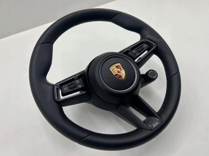 Руль + Airbag Porsche Carrera 911 992 Taycan Macan кожа с подогревом, фото 4