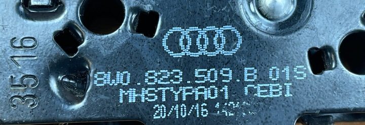 AUDI A4 V B9 8W A5 II 2015- ЗАМОК КАПОТА ДВИГАТЕЛЯ ПЕРЕДНИЙ 8W0823509B, фото 3
