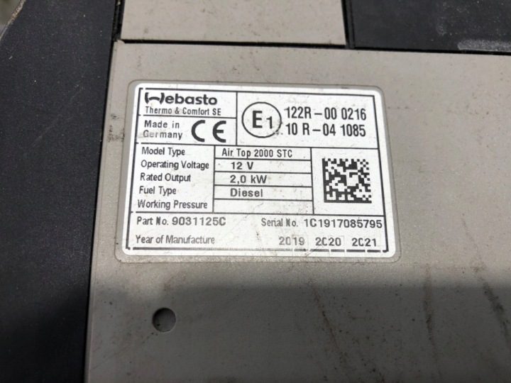 WEBASTO AIR TOP 2000 STC RENAULT MASTER III Микроавтобус 2.3, фото 6