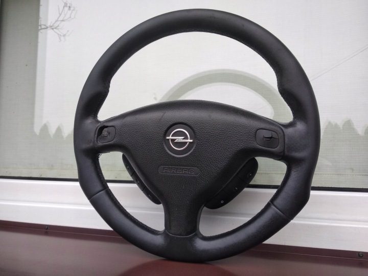 OPEL ZAFIRA A ASTRA II G РУЛЬ МУЛЬТИФУНКЦИОНАЛЬНЫЙ + ПОДУШКА OPC SPORT, фото 1