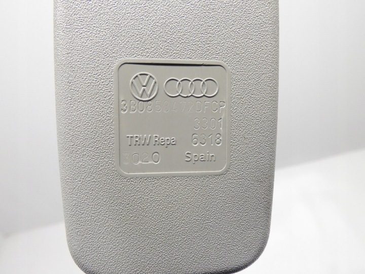 ЗАМОК РЕМНЯ ПРАВЫЙ ПЕРЕДНИЙ VW PASSAT B5 96-00 3B0858472 СЕРЫЙ, фото 4