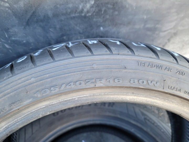 Шина летняя Hankook Ventus S1 Evo K107 195/40R16 80 Вт защита диска, усилитель (XL), фото 2