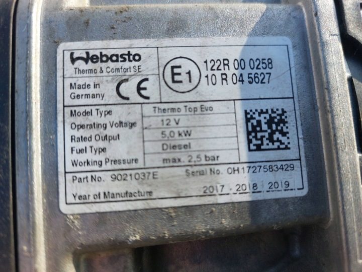 Citroen C5 III X7 Автономный отопитель WEBASTO целый комплект 122R000258, фото 8