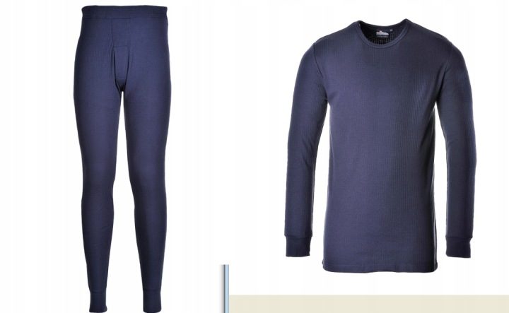 T-футболка с długimi rękawami PORTWEST Granat 2XL XXL, фото 1