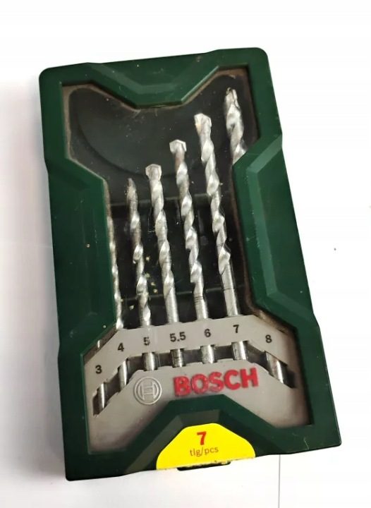 BOSCH комплект 7 сверл для бетона kamienia 3-8 мм, фото 1