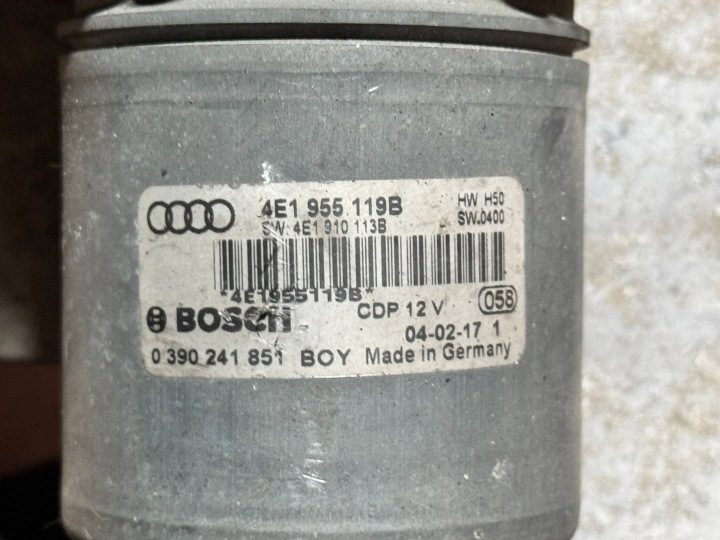 МЕХАНИЗМ МОТОРЧИК ДВОРНИКОВ ПЕРЕДНИЙ AUDI A8 D3 4E1955023G 4E1955119B, фото 3