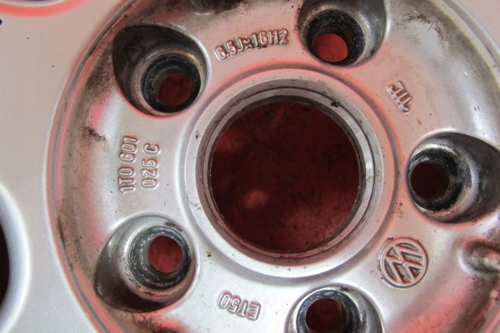 4× Литой диск Volkswagen OE 1T0601025C GOLF + 6.5" x 16" 5x120, фото 6