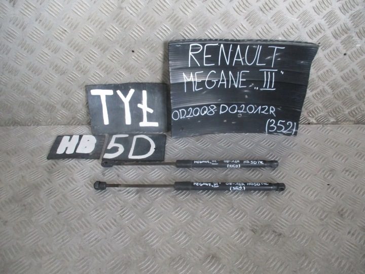 ГАЗОВЫЙ УПОР ЗАДНИЙ КОМПЛЕКТ RENAULT MEGANE III 08-12R. ХЭТЧБЕК 5D, фото 2