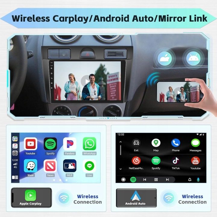 Магнитола навигация ANDROID Ford Fiesta mk6 2002-2007 GPS BT Wi-Fi, фото 3