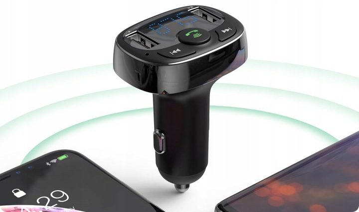 Baseus transmiter FM Bluetooth MP3 2xUSB зарядка, фото 12