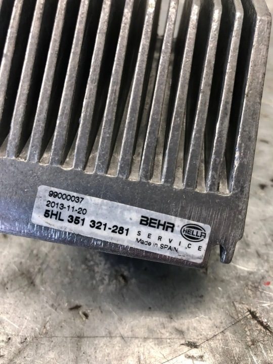 РЕЗИСТОР ВЕНТИЛЯТОРА AUDI 5HL351321-281, фото 3