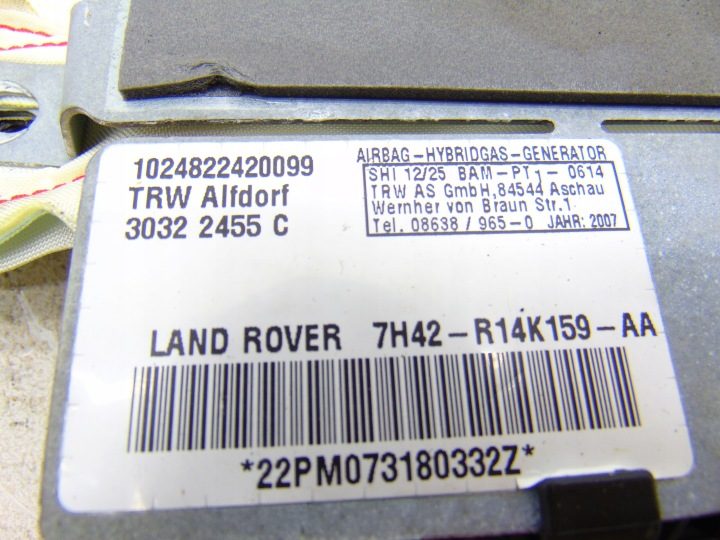 ШТОРКА ПОДУШКА ПРАВАЯ LAND ROVER DISCOVERY V HY32-14K159-AD ОРИГИНАЛ, фото 3
