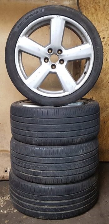 КОЛЕСА ЛИТЫЕ ДИСКИ 235/40 R19 5X112 AUDI A8 D3 ЛЕТО ШИНЫ КОМПЛ. 4 шт., фото 1