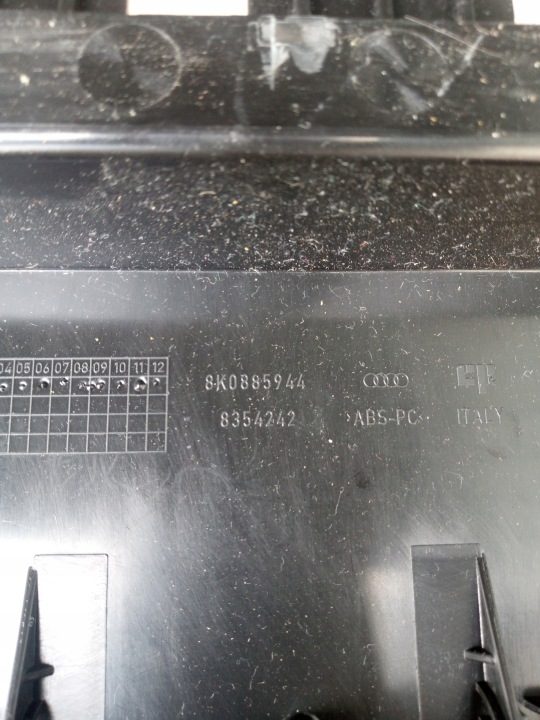 Przesłona подлокотника тоннеля заднего дивана 8K0885944 Audi A4 B8 A5 8T, фото 10