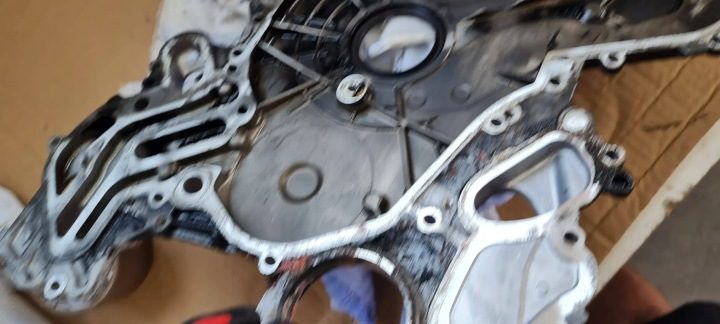 Audi A6 S6 C7 4G рестайлинг 15-18 3.0 TDI крышка грм с насосом 059103153CJ, фото 9