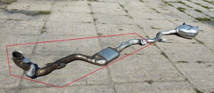 ГЛУШИТЕЛЬ ВЫХЛОПНАЯ ТРУБА MERCEDES E КЛАСС W214 СЕДАН W213 A2134905905, фото 2