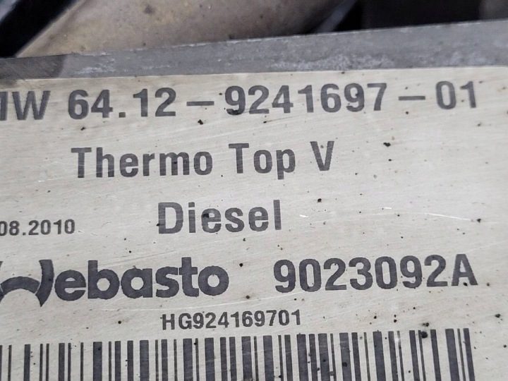 WEBASTO АВТОНОМНЫЙ ОТОПИТЕЛЬ BMW F01 F10 N57 3.0 дизель 9241697, фото 9