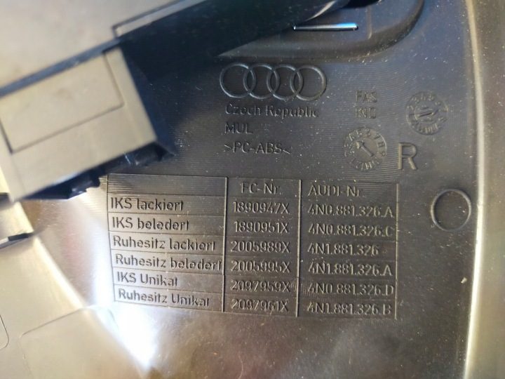 AUDI A8 D5 СИДЕНЬЕ ЗАЩИТА ПРАВАЯ ПЕРЕКЛЮЧАТЕЛИ 4N0959748C 4N0959778G 2018 г., фото 8