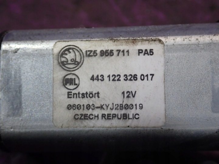 Skoda Octavia II хэтчбек 5D 04-08 моторчик дворника задний 1Z5955711 4 пин, фото 7